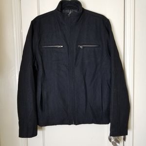 EXPRESS wool blend black lined coat jacket